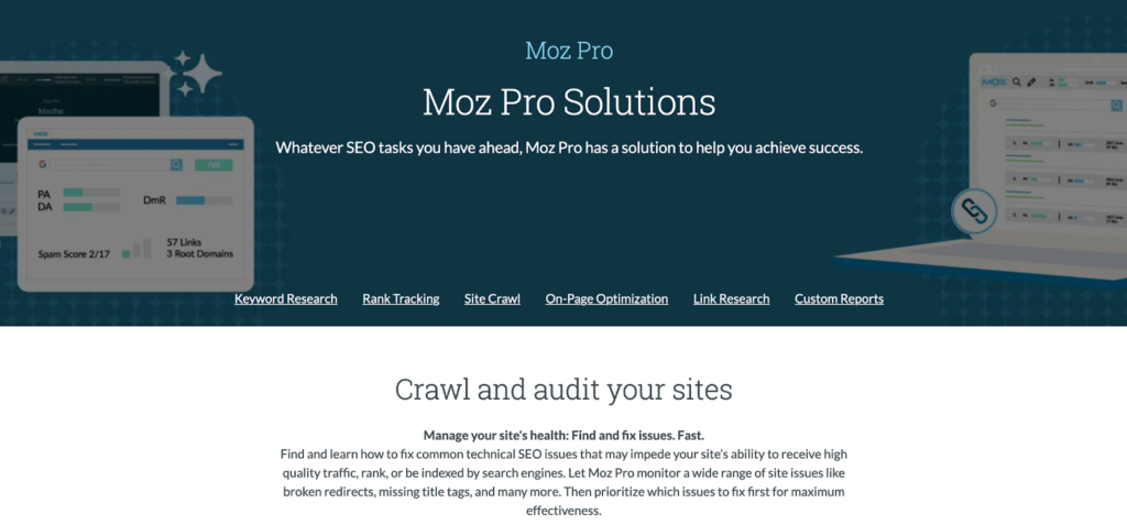 Find Broken Links with Moz