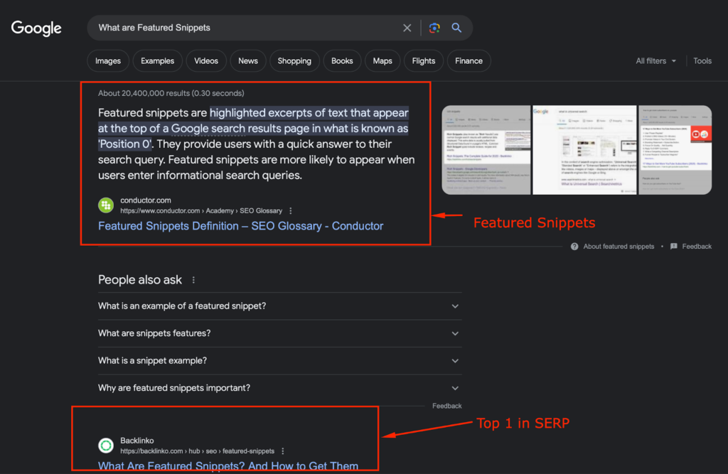 Featured Snippets